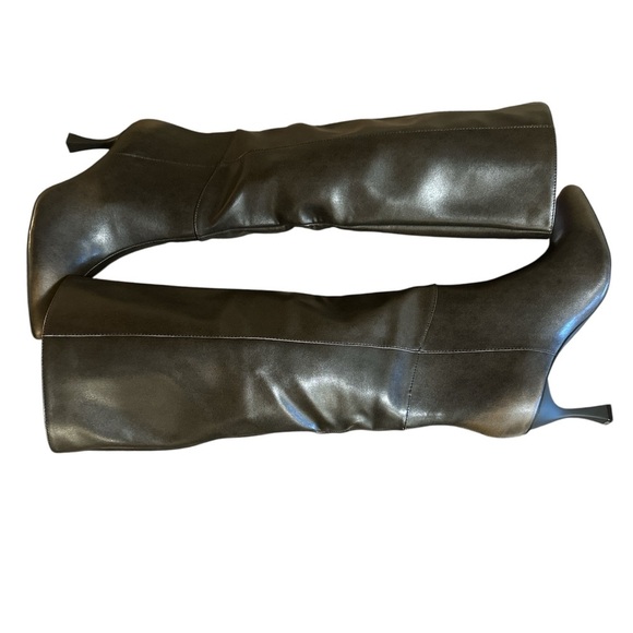 Oasis Society Pull On Pointed Toe Knee High Boots Faded Black Womens Size 10 - Picture 9 of 15